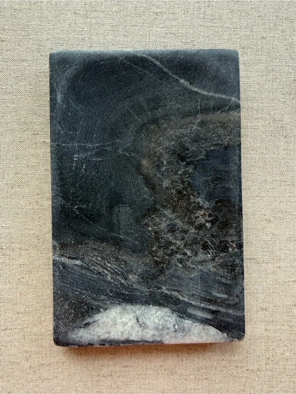 Black Marble Soap Dish Natural Stone Modern Bathroom Decor